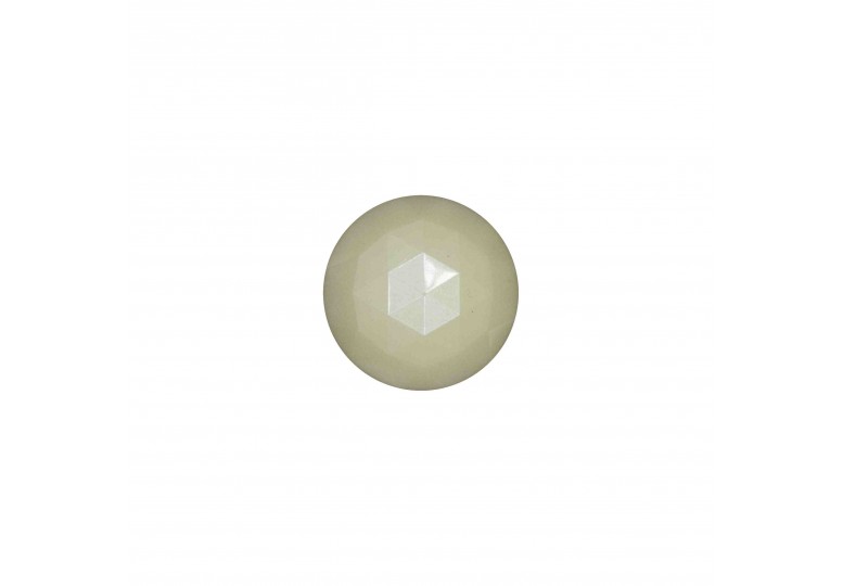 Beyaz Metalize Kaplamalı Düğme - MK KF-1080