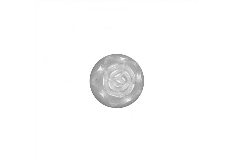 Beyaz Metalize Kaplamalı Düğme - Q4 830