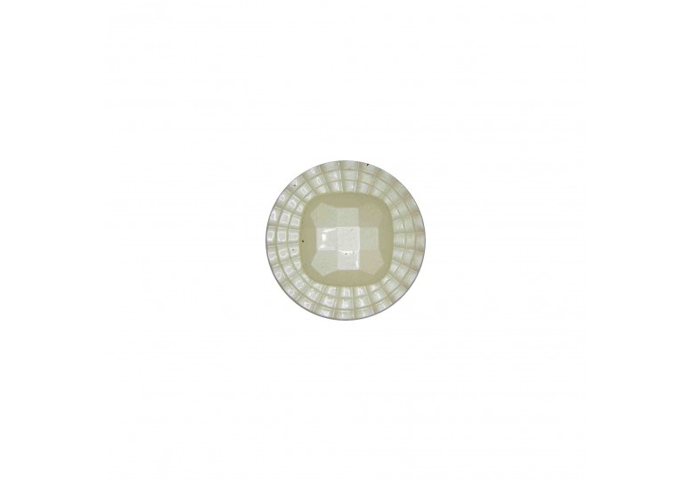 Beyaz Metalize Kaplamalı Düğme - MK KF-1229