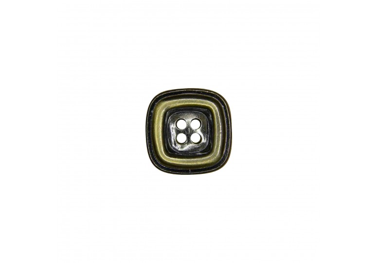 Antik Sarı Metalize Kaplamalı Düğme - 162