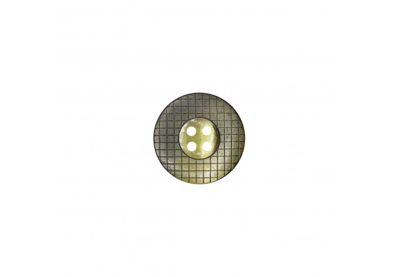 Antik Sarı Metalize Kaplamalı Düğme - 184