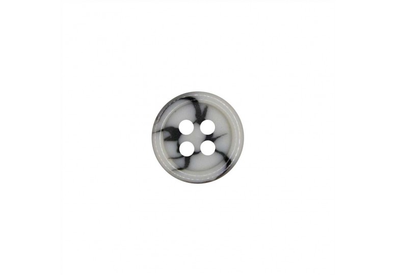 Beyaz Polyester Düğme - 0228