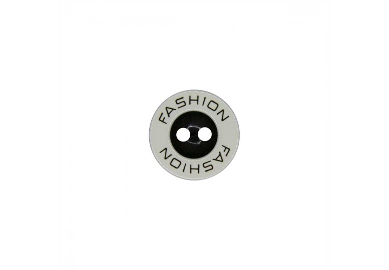 Beyaz Polyester Düğme - 2107