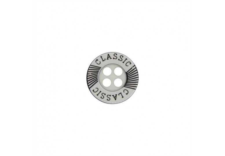 Beyaz Classic Polyester Düğme - C-815