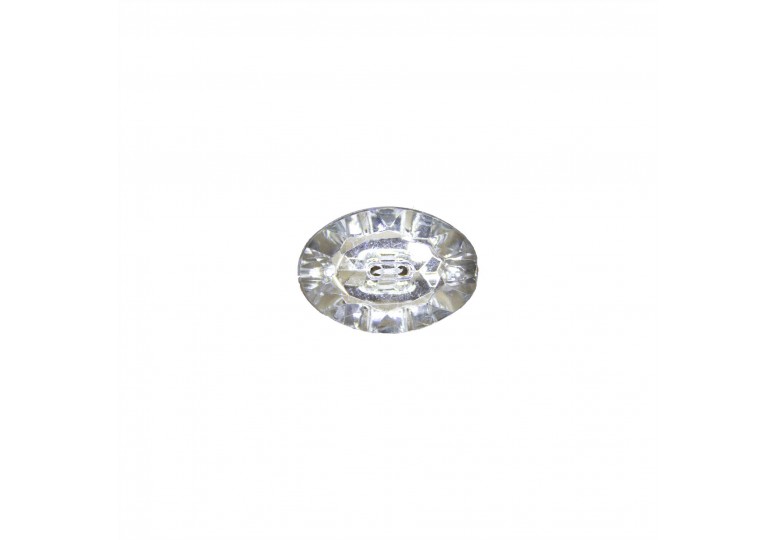 2 Delikli Elips Akrilik Düğme