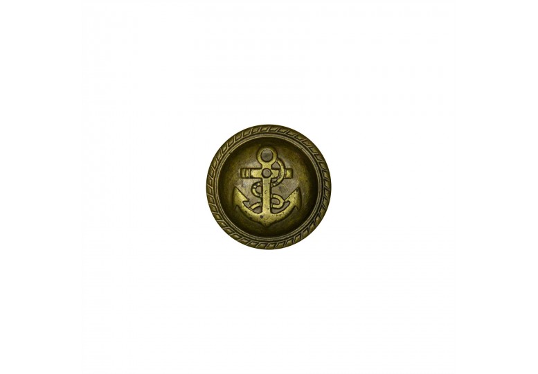 Antik Sarı Metalize Kaplamalı Düğme - 158