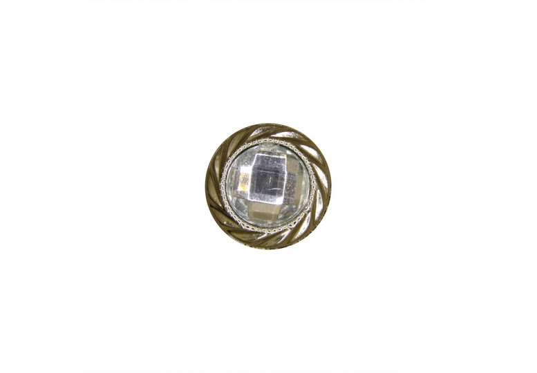 Metalize Taşlı Düğme - JS-1107