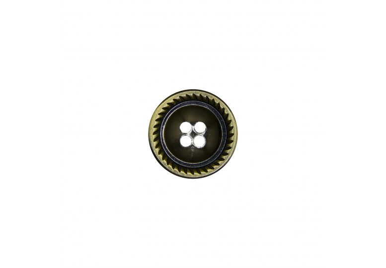 Antik Sarı Metalize Kaplamalı Düğme - 183